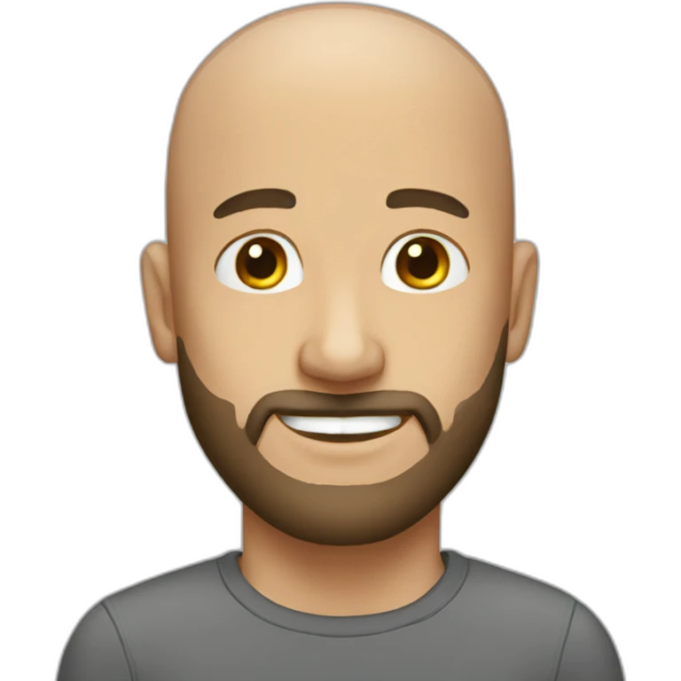 bald man with beard emoji