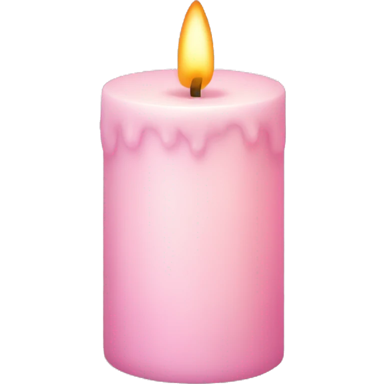 light pink candle emoji