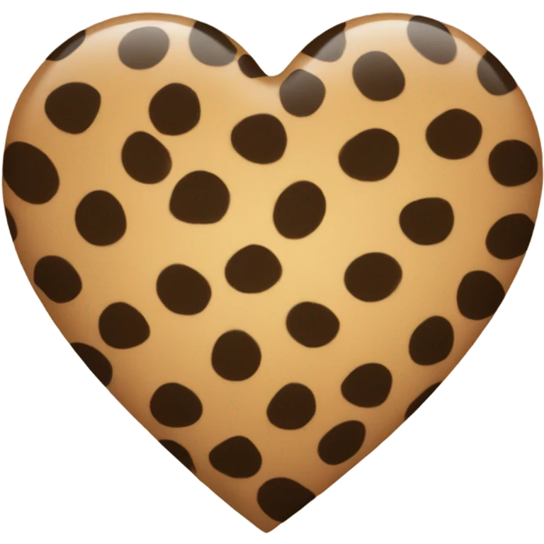 Cheetah Print Heart emoji
