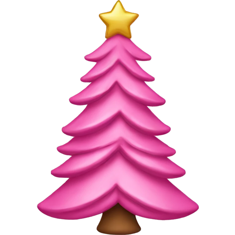 christmas tree pink with bows emoji