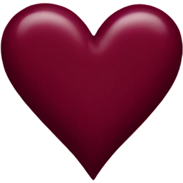 burgundy heart emoji