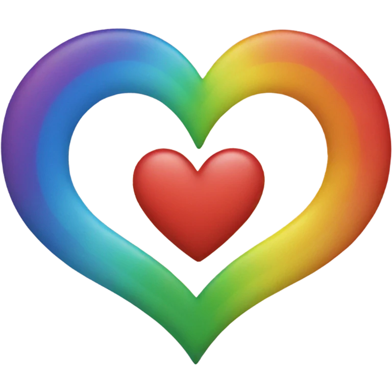 Rainbow heart emoji