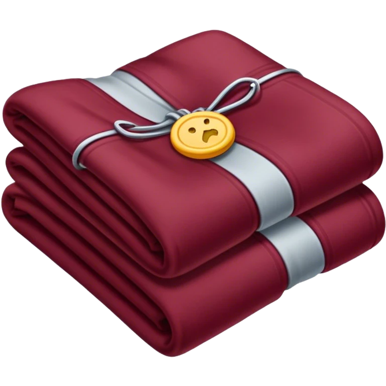  folded blanket Burgundy emoji