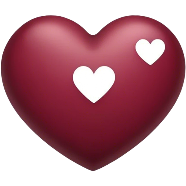 burgundy heart emoji