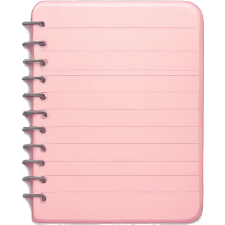 light pink notepad emoji