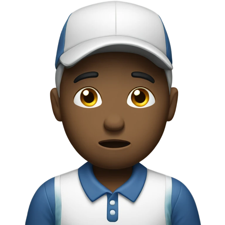 Sad golfer emoji