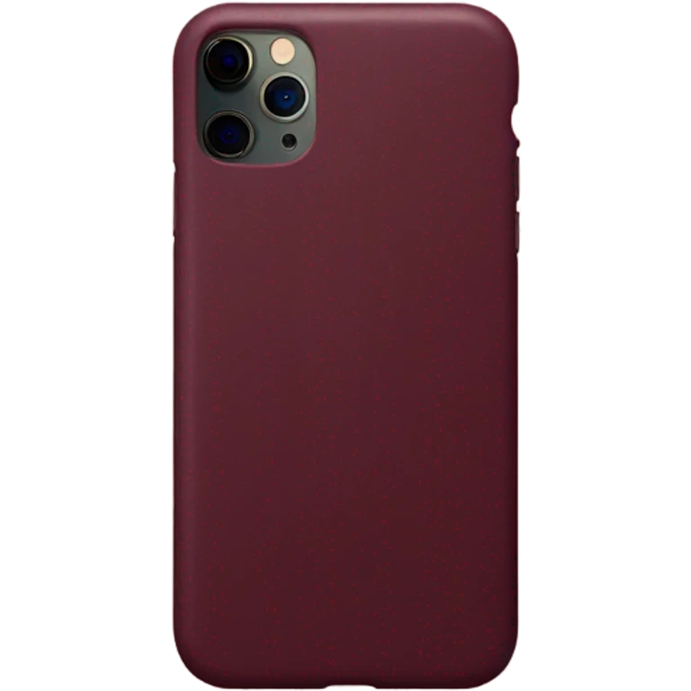 iPhone 16 pro max with maroon case emoji