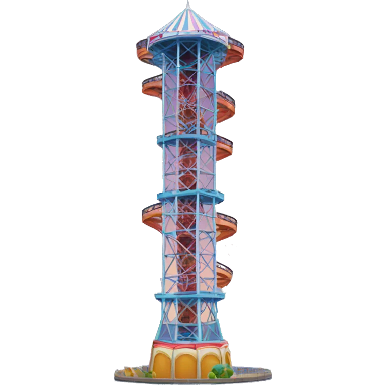 Amusement park drop tower emoji