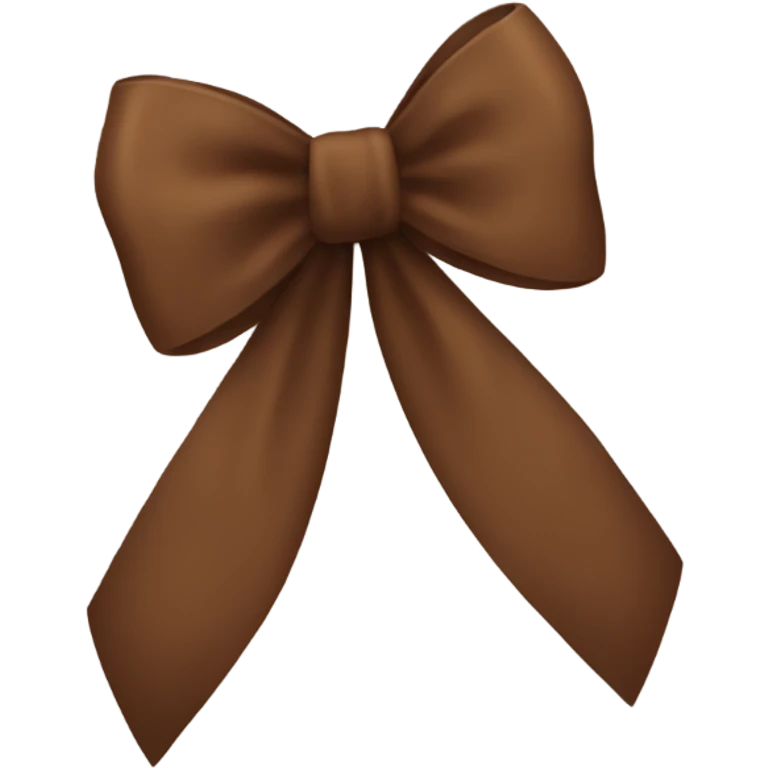 Brown bow emoji