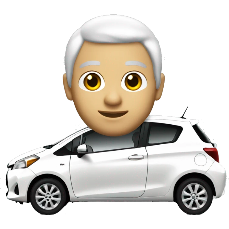Toyota yaris blanche 2013 emoji