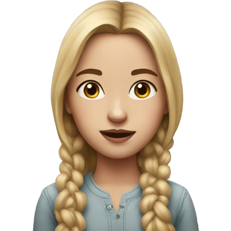 realistic portrait of girl emoji