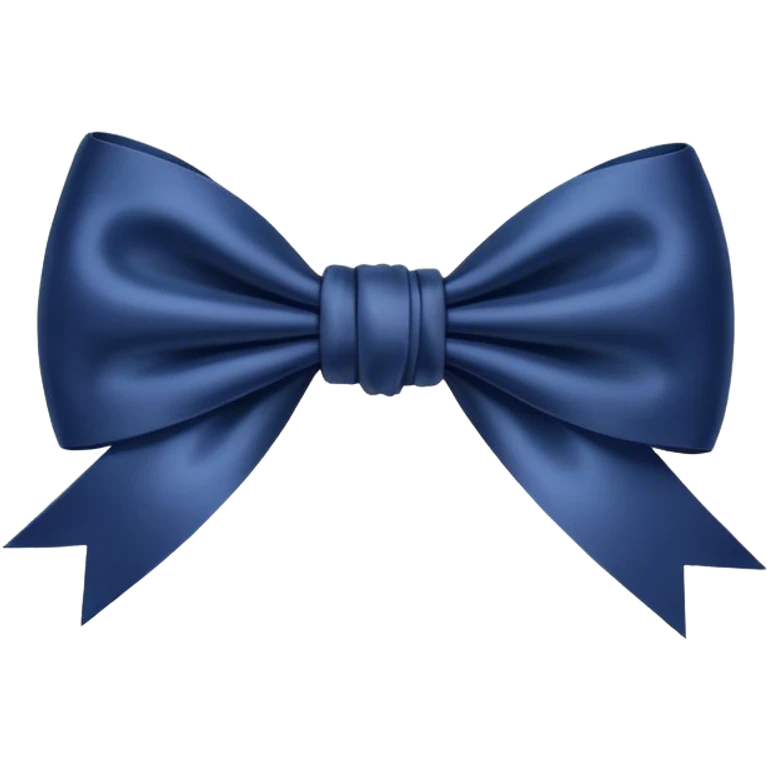 Navy blue bow  emoji