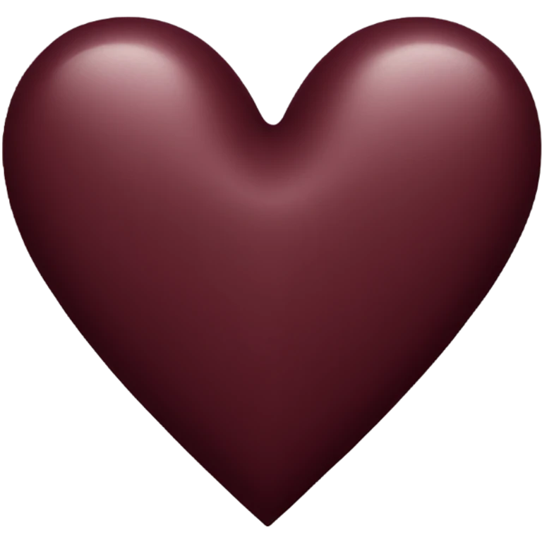 burgundy heart emoji