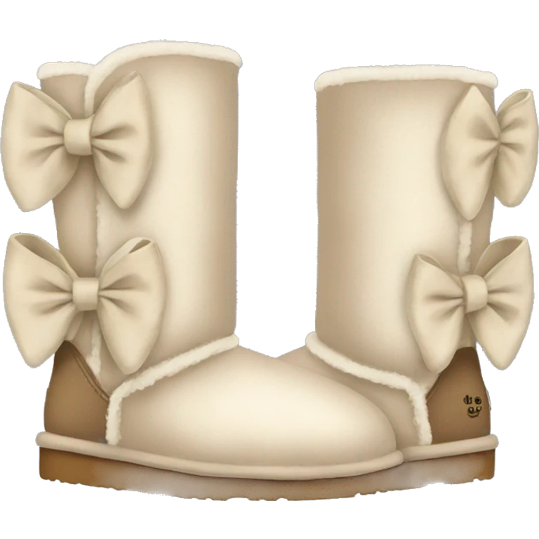 Uggs with a bow  emoji