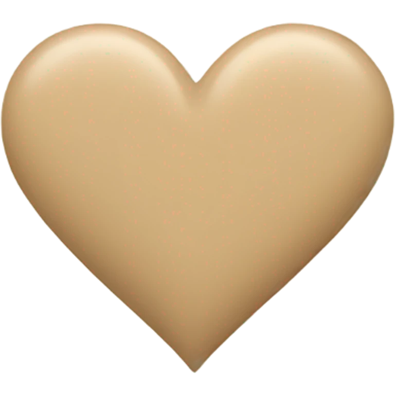 Beige heart  emoji