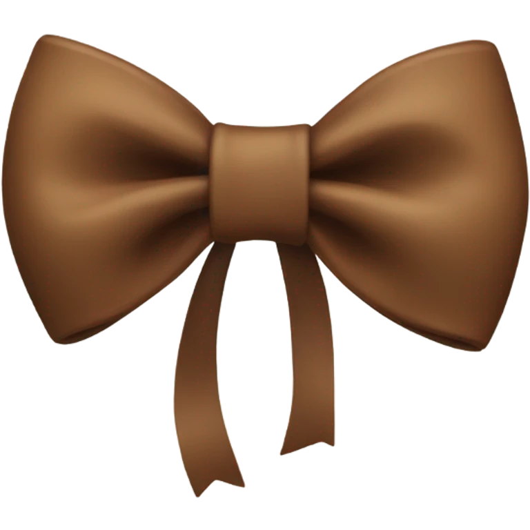 Brown bow emoji