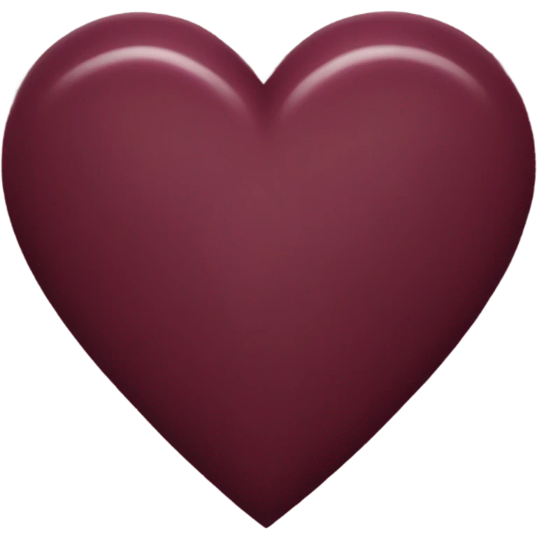 Burgundy heart emoji