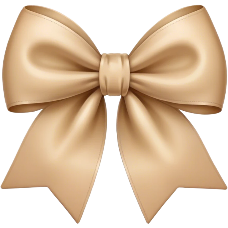 Beige bow emoji