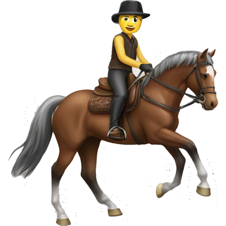   horse riding horse emoji