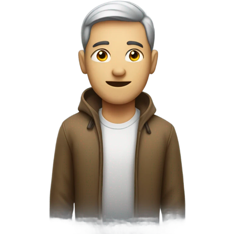 male portrait indoors looking at viewer emoji