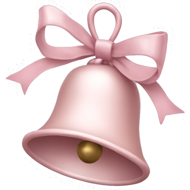 pale pink christmas bell emoji