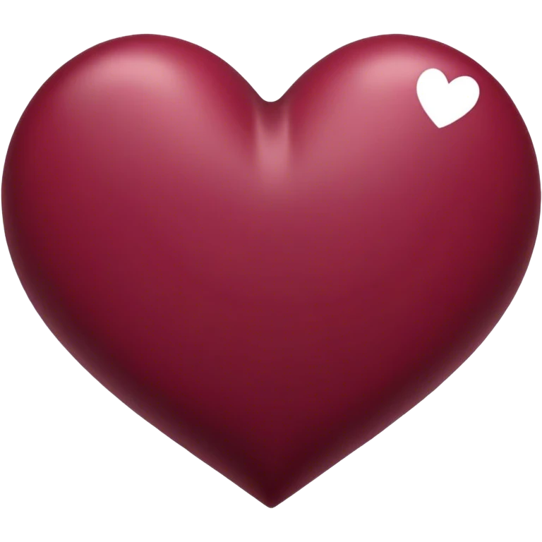 Burgundy heart emoji