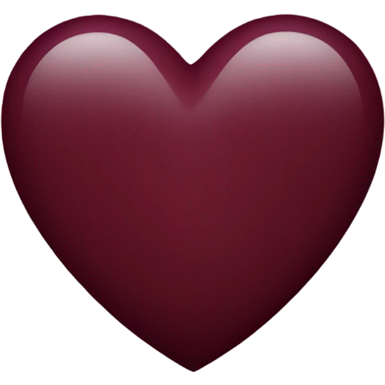 Burgundy heart emoji