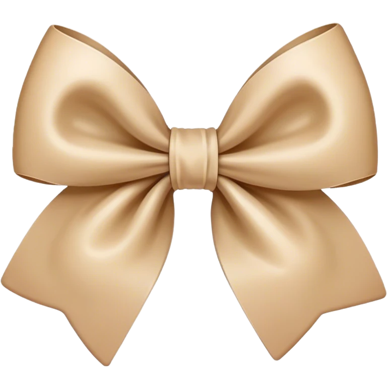 Beige bow emoji