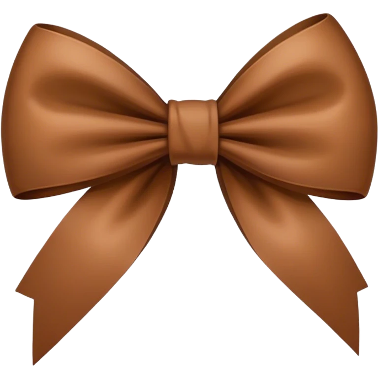 Brown bow emoji