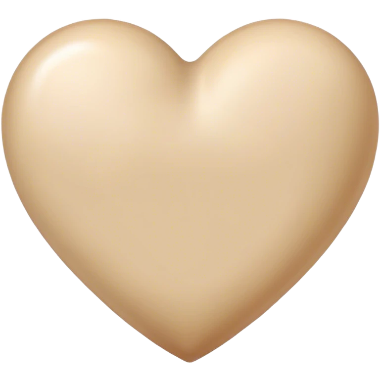 Beige heart emoji