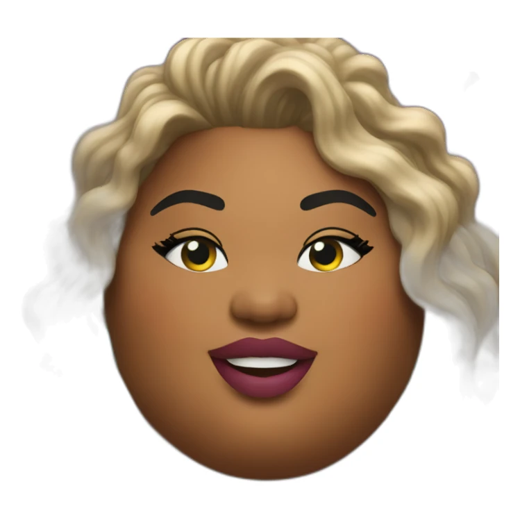 Fat Lizzo partying sticker