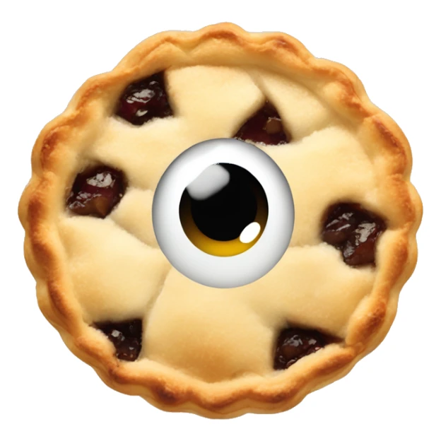 Mince pie with eyes cute sticker