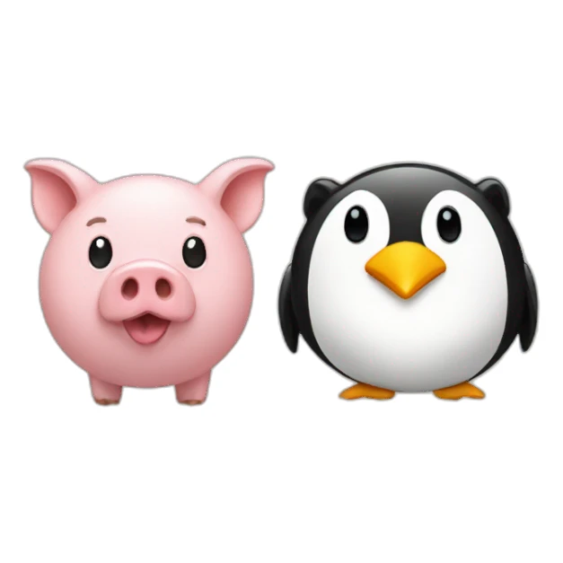 Pig Vs Penguin sticker