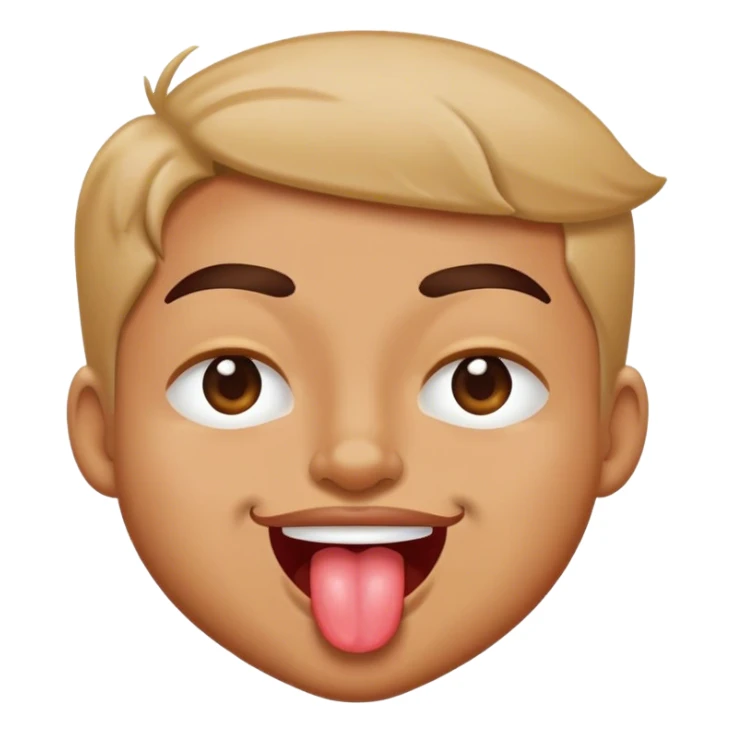 ehi occhiolino e lingua di fuori  sticker