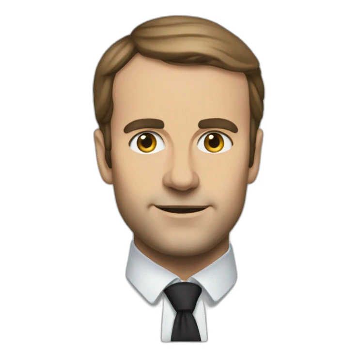 macron ahego face sticker