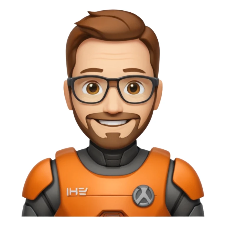 gordon freeman smiling sticker