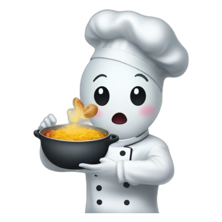 ghost chef's kiss sticker