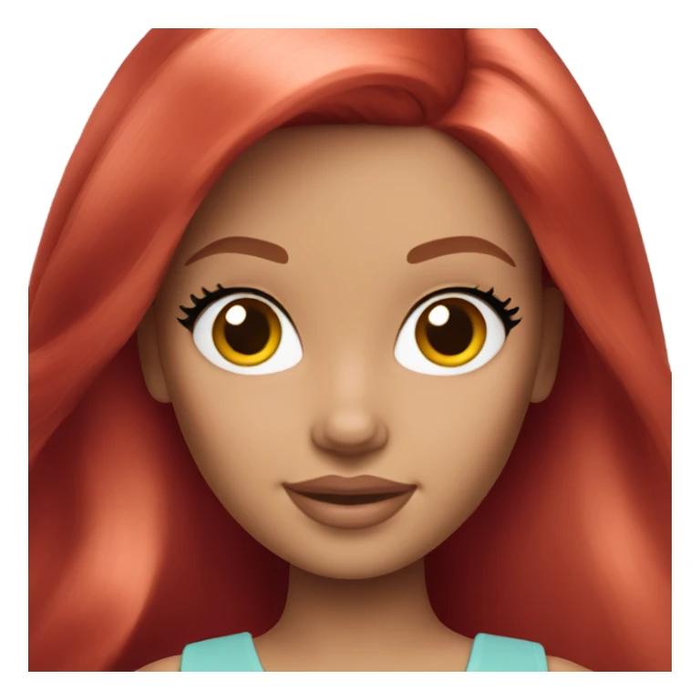 Barbie with red hair sticker