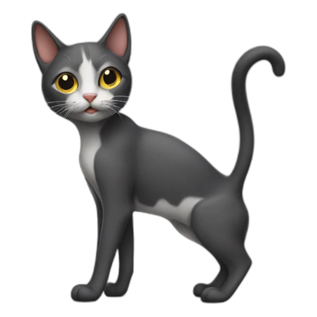 skinny cat sticker