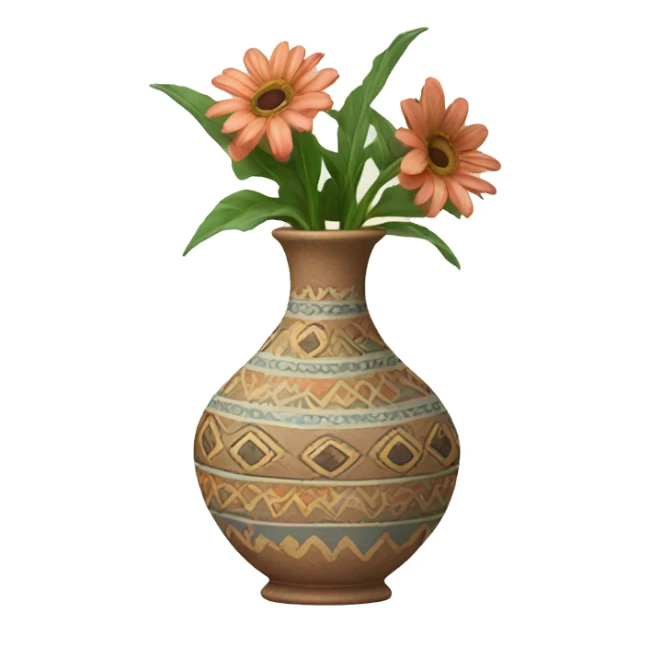 Boho vase sticker