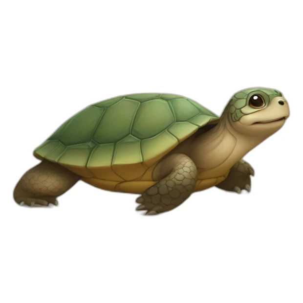 Tortue sur une loutre sticker