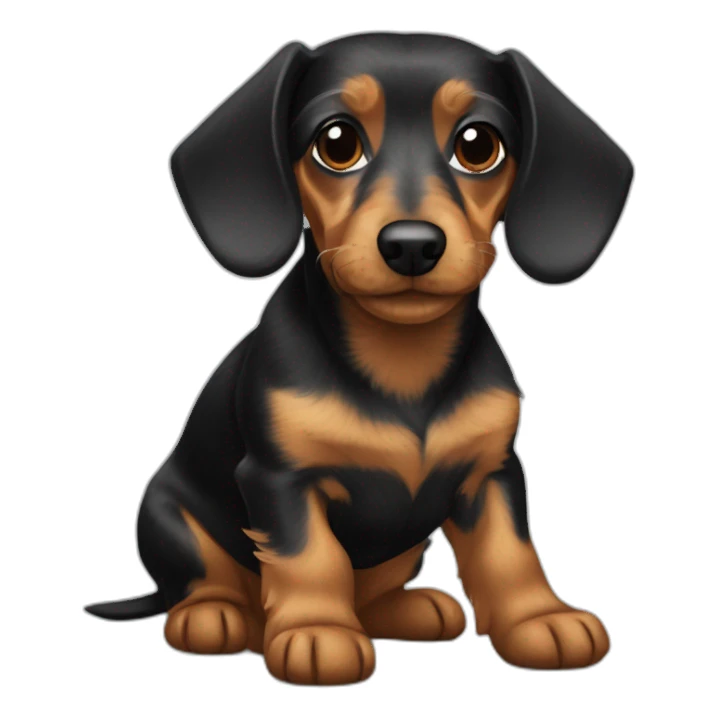 yorkie dachshund mix sticker