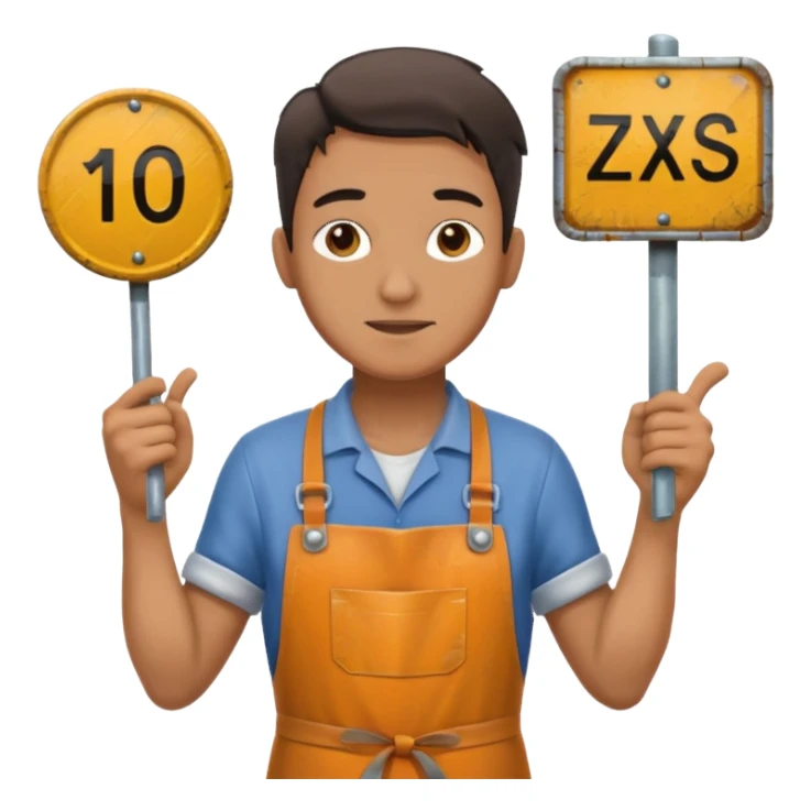 Street Sign Maker man sticker