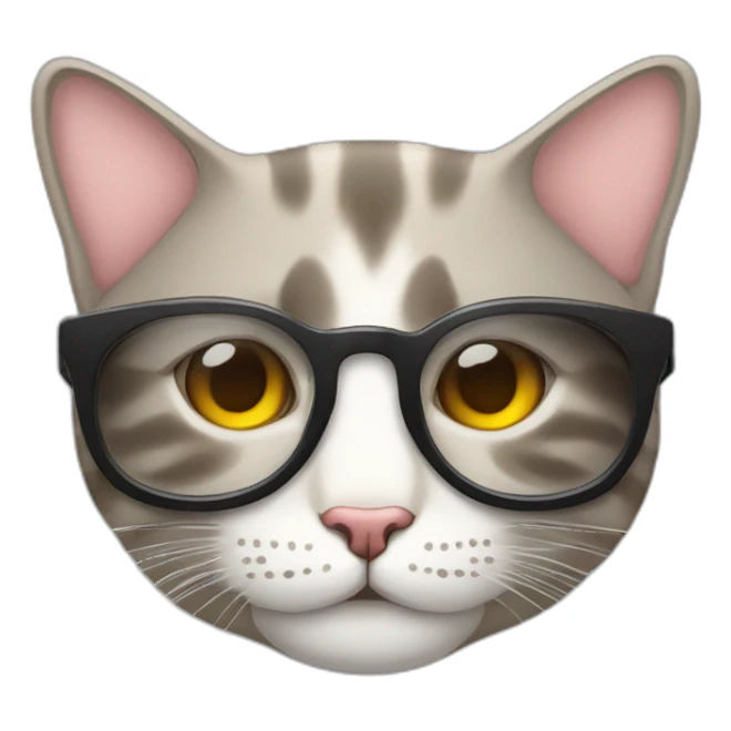 Gatto con occhiali da sole che dorme sticker