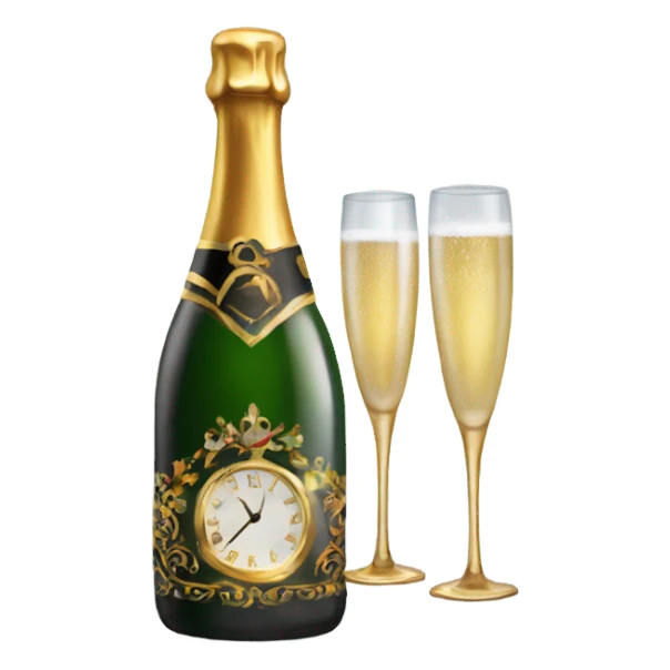 New Years Champaigne sticker