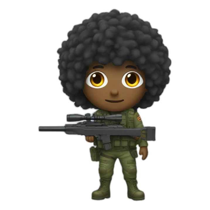 A sniper whit a gilly suit sticker