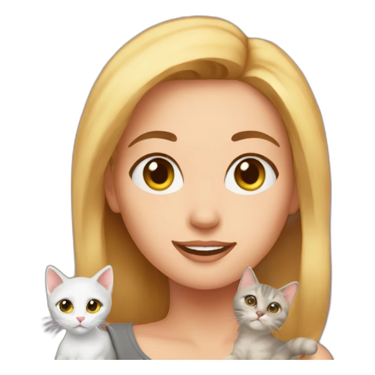 Becky and Kitten sticker