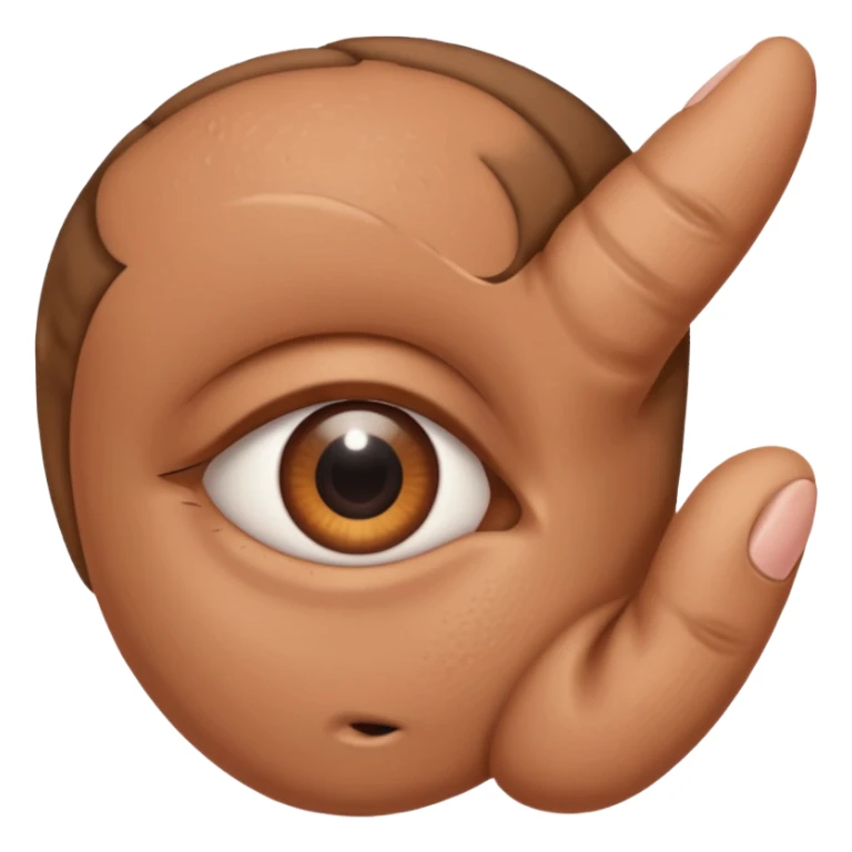 solo orecchio con mano dietro sticker