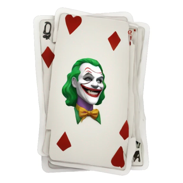 Joker card sticker