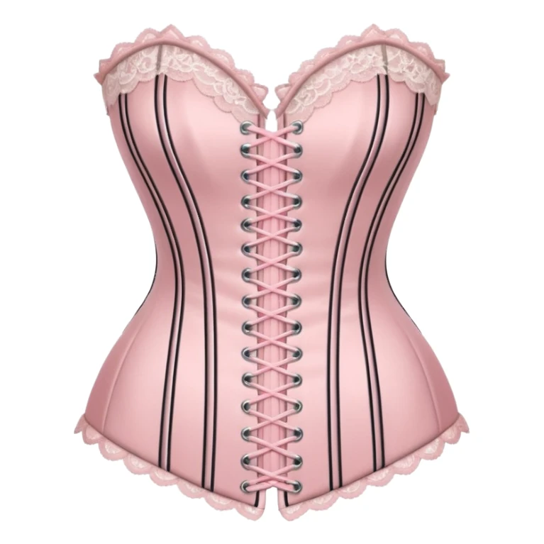Soft pink corset sticker
